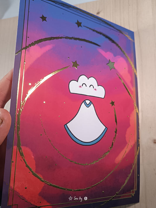 Print A5 Shiny - Cloudy