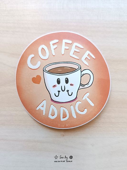 Sticker Coffee Addict