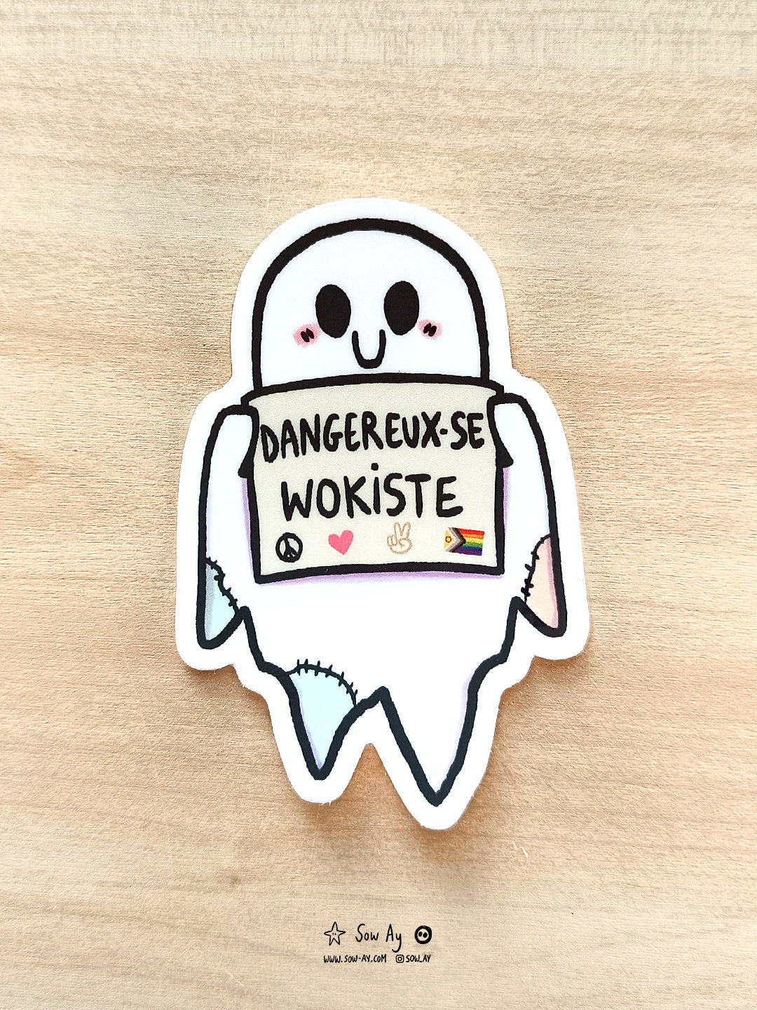 Sticker Dangereux-se wokiste