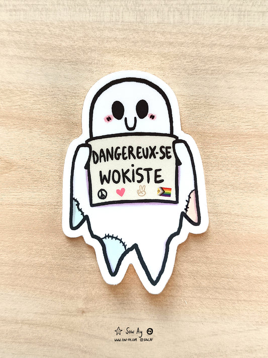 Sticker Dangereux-se wokiste