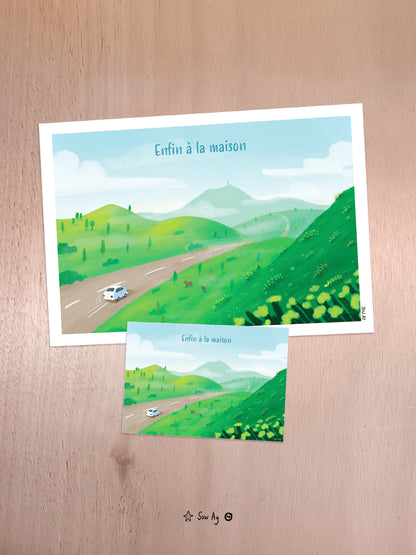 Print Enfin à la maison