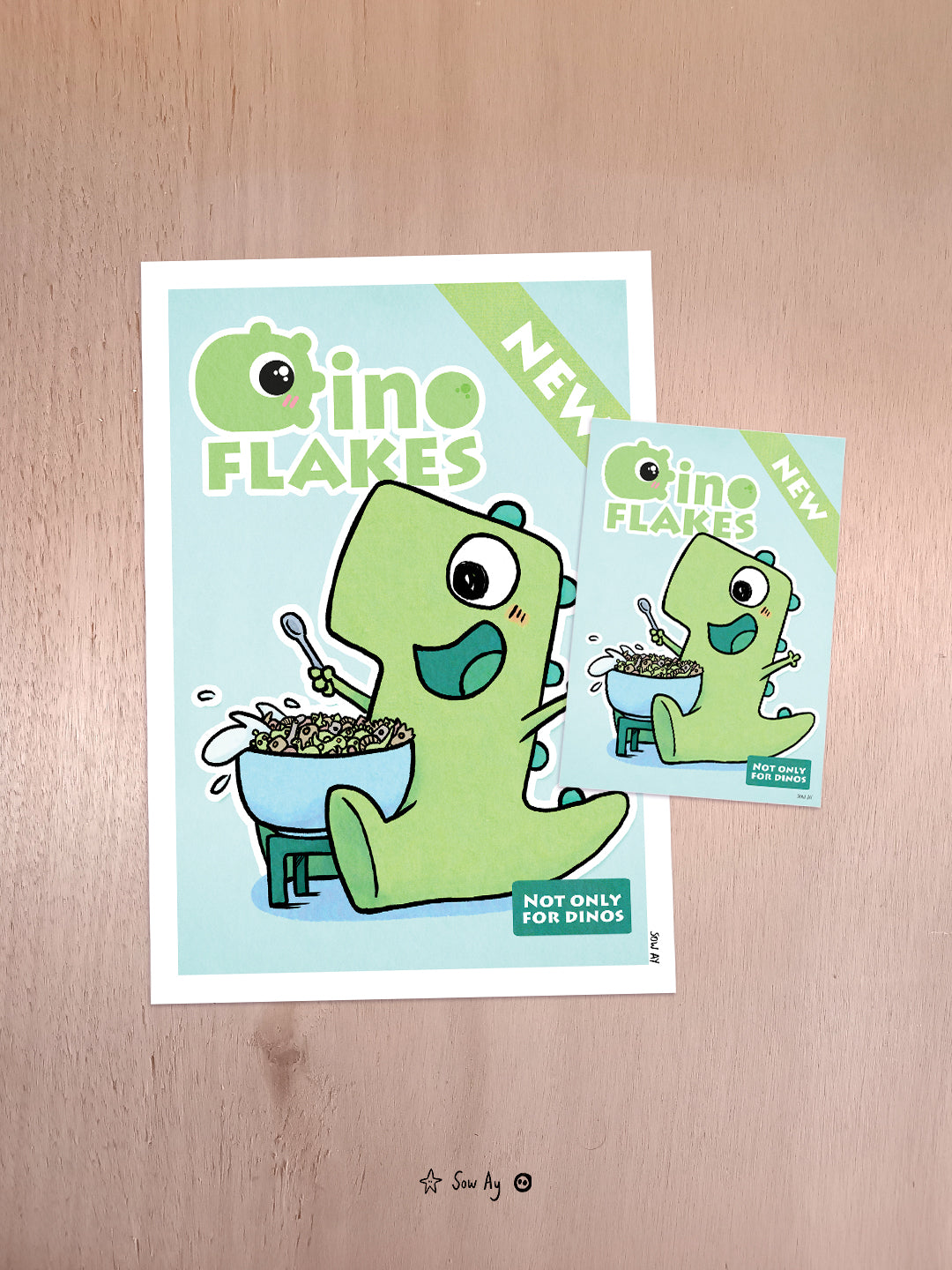 Print Dino Flakes