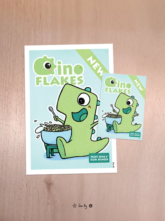 Print Dino Flakes