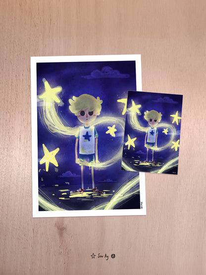 Print Painting Stars