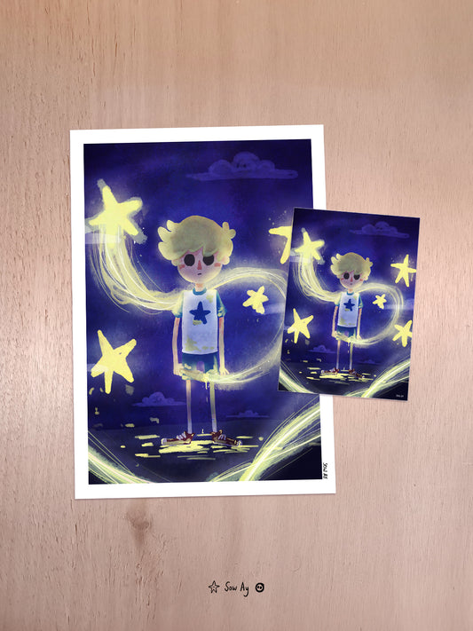 Print Painting Stars
