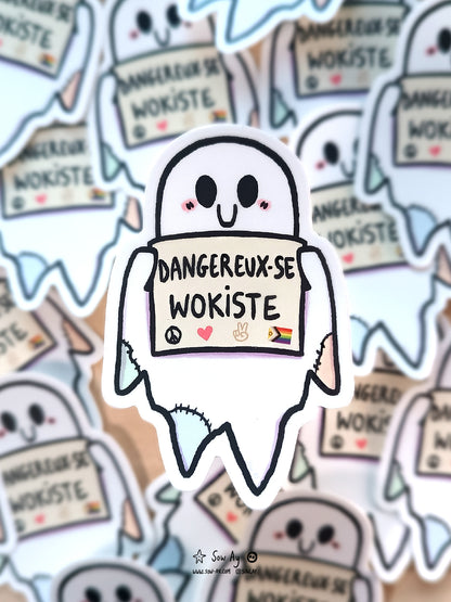 Sticker Dangereux-se wokiste