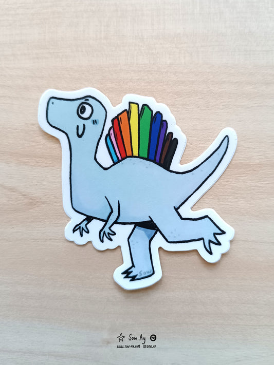 Sticker Queerosaur